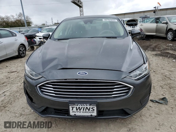 2020 Ford Fusion Hybrid SE with VIN 3FA6P0LU2LR206919, listed as a Copart auction lot 48702833 with 87,624 mi miles. Bid and sale history available at carsss.com. Image 5.