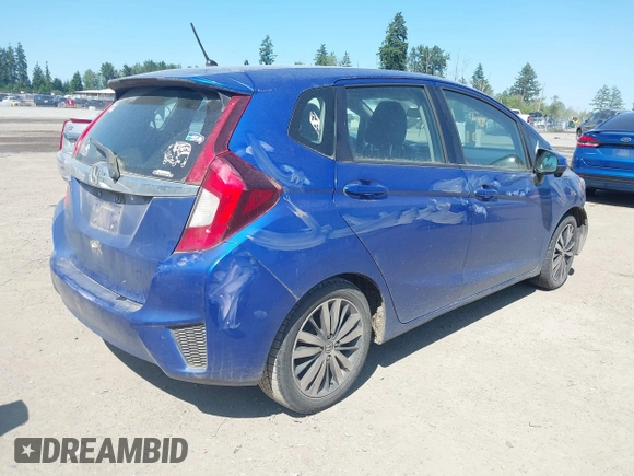 2015 Honda Fit EX-L z VIN 3HGGK5H85FM745849, wystawiony jako IAAI lot #42443790 z przebiegiem 93 488 mil mil oraz . Historia ofert i sprzedaży dostępna na DreamBid. Obrazek 4.