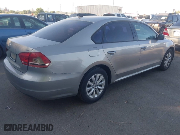 2014 Volkswagen Passat S with VIN 1VWAT7A33EC111206, listed as a IAAI auction lot 42684770 with 95,779 mi miles and . Bid and sale history available at DreamBid. Image 4.