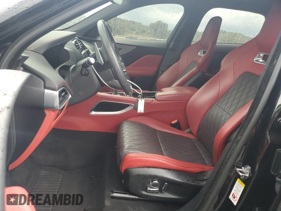 2020 Jaguar F-Pace SVR with VIN SADCZ2EE3LA617303, listed as a Copart auction lot 73005284 with 85,521 mi miles and Salvage Title. Bid and sale history available at DreamBid. Image 7.