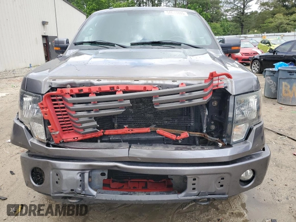 2012 Ford F-150 XL with VIN 1FTFW1ET3CFC46575, listed as a Copart auction lot 58613805 with 141,694 mi miles and Clean title. Bid and sale history available at DreamBid. Image 5.