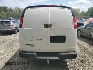 2013 Chevrolet Express Cargo with VIN 1GCWGFBA4D1110306, listed as a Copart auction lot 54005335 with 300,748 mi miles and Salvage title. Bid and sale history available at DreamBid. Image 6.