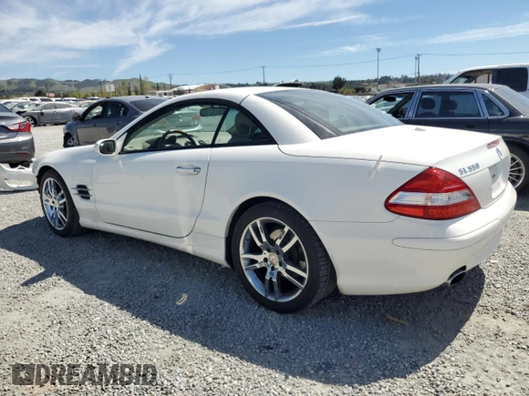 2008 Mercedes-Benz SL 550 with VIN WDBSK71FX8F141776, listed as a Copart auction lot 50004185 with 58,668 mi miles and Salvage title. Bid and sale history available at DreamBid. Image 2.