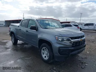 2021 Chevrolet Colorado 2WD Work Truck with VIN 1GCGSBEN7M1181283, listed as a IAAI auction lot 41804608 with 80,886 mi miles. Bid and sale history available at carsss.com. Image 1.