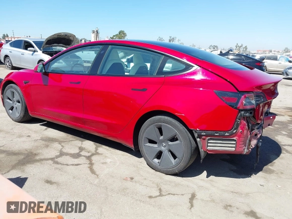 2023 Tesla Model 3 z VIN 5YJ3E1EA6PF566326, wystawiony jako IAAI lot #42687125 z przebiegiem 43 548 mil mil oraz . Historia ofert i sprzedaży dostępna na DreamBid. Obrazek 3.