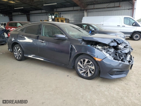 2018 Honda Civic Sedan EX with VIN 2HGFC2F70JH550900, listed as a Copart auction lot 44810715 with 146,198 mi miles and Salvage Title. Bid and sale history available at carsss.com. Image 4.