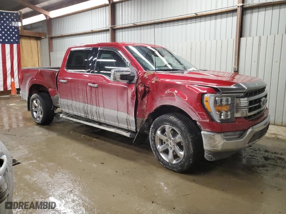 2022 Ford F-150 XL with VIN 1FTFW1E54NKE31536, listed as a Copart auction lot 46271985 with 41,986 mi miles and Salvage Title. Bid and sale history available at carsss.com. Image 4.
