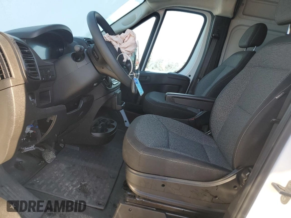 2023 Ram ProMaster Cargo with VIN 3C6MRVJG9PE554470, listed as a Copart auction lot 44228715 with Not Provided miles and Salvage Title. Bid and sale history available at DreamBid. Image 7.