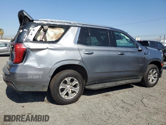 2022 GMC Yukon SLE with VIN 1GKS2AKD5NR329485, listed as a Copart auction lot 47016325 with 0 mi miles and Salvage Title. Bid and sale history available at carsss.com. Image 3.