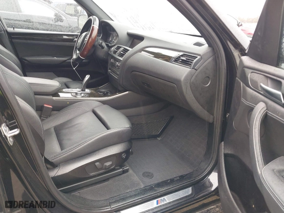 2013 BMW X3 xDrive28i with VIN 5UXWX9C54D0D02299, listed as a IAAI auction lot 41731353 with 105,066 mi miles. Bid and sale history available at carsss.com. Image 5.