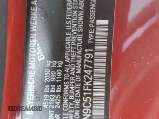 2015 BMW 4 Series 428i xDrive z VIN WBA3N9C51FK247791, wystawiony jako Copart lot #85983024 z przebiegiem 97 919 mil mil oraz Szkoda całkowita • Salvage title. Historia ofert i sprzedaży dostępna na DreamBid. Obrazek 15.