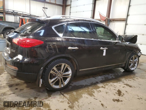 2014 Infiniti QX50 Journey with VIN JN1BJ0HR8EM190268, listed as a Copart auction lot 43971245 with 121,519 mi miles and Salvage Title. Bid and sale history available at carsss.com. Image 3.