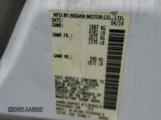 2014 Nissan Altima SL z VIN 1N4BL3APXEC418803, wystawiony jako Copart lot #56539575 z przebiegiem 60 526 mil mil oraz Szkoda całkowita • Salvage title. Historia ofert i sprzedaży dostępna na DreamBid. Obrazek 12.