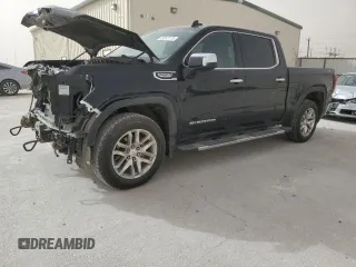 2022 GMC Sierra 1500 Limited SLT with VIN 3GTU9DET4NG174061, listed as a Copart auction lot 48853175 with 70,667 mi miles and Salvage Title. Bid and sale history available at carsss.com. Image 1.