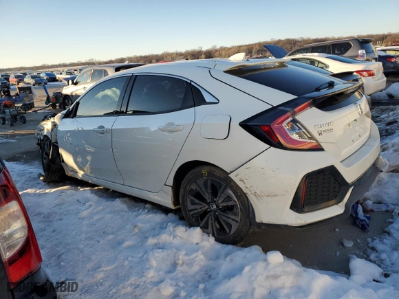 2017 Honda Civic Hatchback EX-L Navi with VIN SHHFK7H7XHU233281, listed as a Copart auction lot 88215295 with 73,142 mi miles and Salvage Title. Bid and sale history available at carsss.com. Image 2.