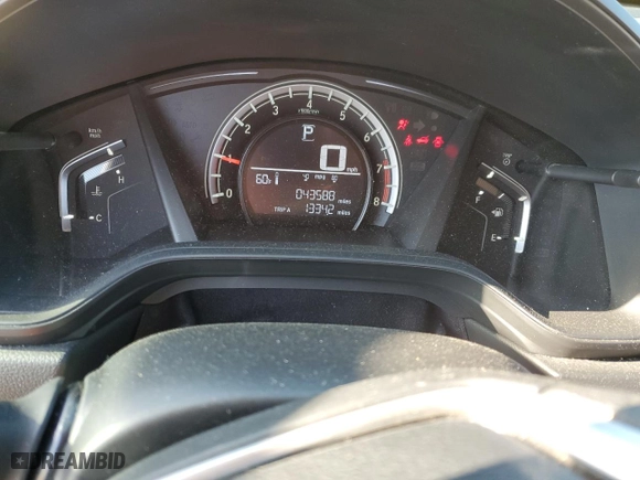 2017 Honda CR-V LX with VIN 7FARW5H30HE005900, listed as a Copart auction lot 49061325 with 43,588 mi miles and Salvage Title. Bid and sale history available at carsss.com. Image 9.