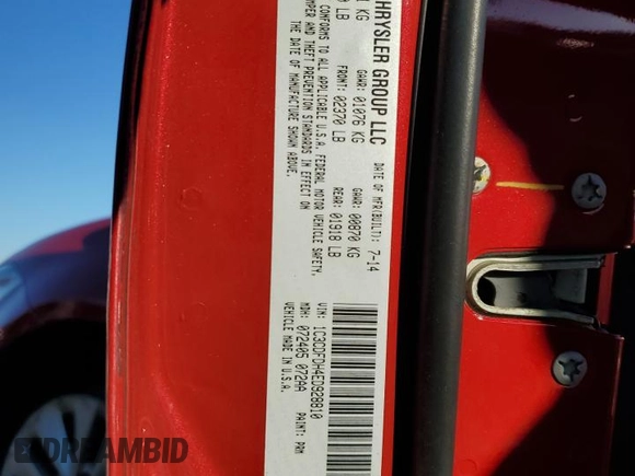2014 Dodge Dart Aero with VIN 1C3CDFDH4ED928810, listed as a Copart auction lot 88736205 with 98,204 mi miles and Salvage Title. Bid and sale history available at carsss.com. Image 12.