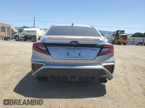 2022 Subaru WRX Premium with VIN JF1VBAF60N9004804, listed as a Copart auction lot 57851005 with 45,840 mi miles and Salvage title. Bid and sale history available at DreamBid. Image 6.