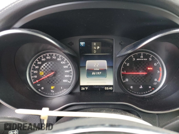 2019 Mercedes-Benz GLC with VIN WDC0J6EBXKF484389, listed as a Copart auction lot 43613755 with 86,197 mi miles and Clean Title. Bid and sale history available at carsss.com. Image 9.