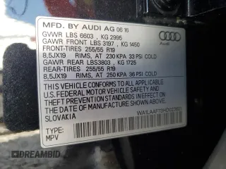 2017 Audi Q7 Premium Plus with VIN WA1LAAF73HD023601, listed as a Copart auction lot 55184215 with 73,379 mi miles and Clean Title. Bid and sale history available at DreamBid. Image 12.