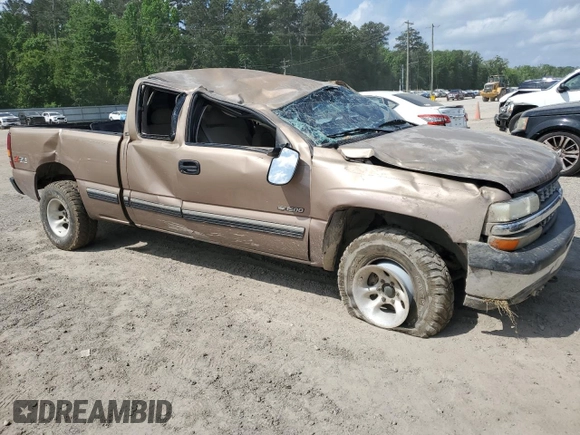 2001 Chevrolet Silverado 1500 LS with VIN 1GCEK19T41Z272423, listed as a Copart auction lot 53672165 with Not Provided miles and Salvage Title. Bid and sale history available at DreamBid. Image 4.