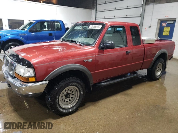 1999 Ford Ranger XL with VIN 1FTZR15V0XPA35484, listed as a Copart auction lot 45185205 with 169,401 mi miles and Clean Title. Bid and sale history available at carsss.com. Image 1.