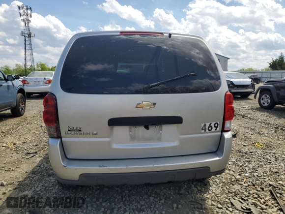 2007 Chevrolet Uplander LS with VIN 1GNDU23127D121211, listed as a Copart auction lot 54942835 with 46,884 mi miles and Salvage Title. Bid and sale history available at DreamBid. Image 6.