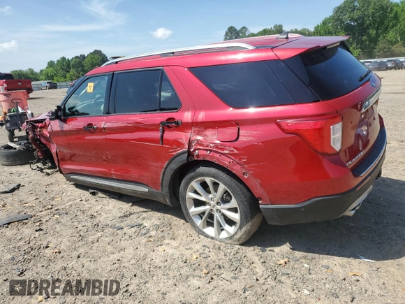 2022 Ford Explorer Platinum с VIN 1FM5K8HC9NGA75383, выставлен на аукционе Copart как лот 54702175 с пробегом 65 848 миль миль и Списание • Salvage title. История ставок и продаж доступна на DreamBid. Изображение 2.