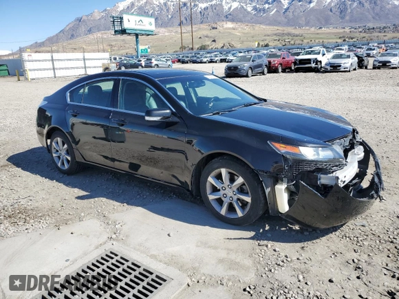 2012 Acura TL Tech Auto with VIN 19UUA8F51CA025313, listed as a Copart auction lot 50206155 with 162,860 mi miles and Salvage Title. Bid and sale history available at carsss.com. Image 4.