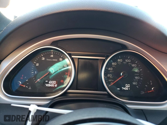 2014 Audi Q7 3.0T S line Prestige with VIN WA1DGBFE9ED004764, listed as a Copart auction lot 79079364 with 74,001 mi miles and Salvage Title. Bid and sale history available at carsss.com. Image 9.
