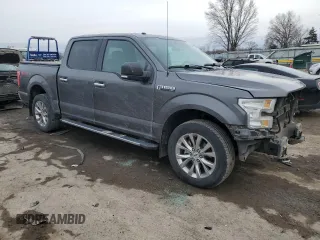 2017 Ford F-150 XL with VIN 1FTEW1EF4HFA35348, listed as a Copart auction lot 45012045 with 181,456 mi miles and Salvage Title. Bid and sale history available at carsss.com. Image 4.