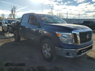 2017 Nissan Titan S with VIN 1N6AA1EJ1HN542129, listed as a Copart auction lot 80027693 with 117,455 mi miles and Salvage Title. Bid and sale history available at carsss.com. Image 4.