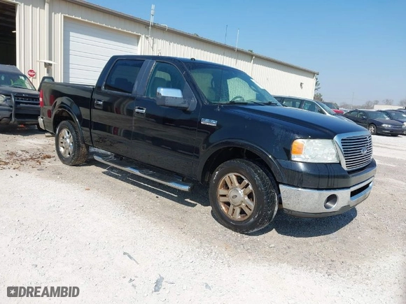 2008 Ford F-150 XLT with VIN 1FTPW12V68FB66012, listed as a IAAI auction lot 41790155 with 206,549 mi miles. Bid and sale history available at carsss.com. Image 1.