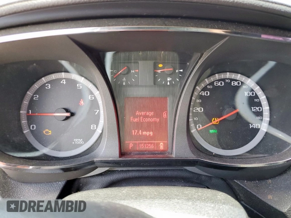 2011 GMC Terrain SLE-1 with VIN 2CTALMEC6B6246751, listed as a Copart auction lot 62126635 with 151,256 mi miles and Salvage title. Bid and sale history available at DreamBid. Image 9.