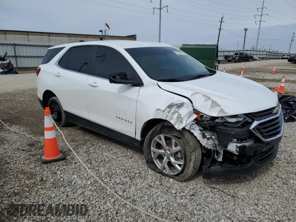 2021 Chevrolet Equinox LT with VIN 3GNAXKEV8MS112096, listed as a Copart auction lot 47725025 with 43,106 mi miles and Salvage Title. Bid and sale history available at DreamBid. Image 4.