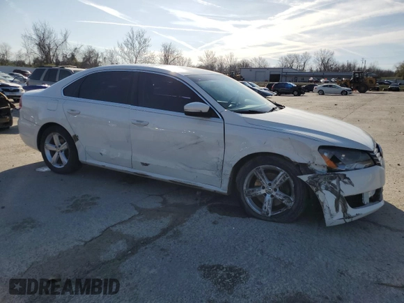 2013 Volkswagen Passat SE w/Sunroof with VIN 1VWBP7A36DC116147, listed as a Copart auction lot 50591345 with 172,814 mi miles and Salvage Title. Bid and sale history available at carsss.com. Image 4.