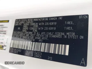 2024 Lexus RX 350 z VIN 2T2BAMBA5RC043718, wystawiony jako IAAI lot #42162415 z przebiegiem 5577 mil mil oraz . Historia ofert i sprzedaży dostępna na DreamBid. Obrazek 9.