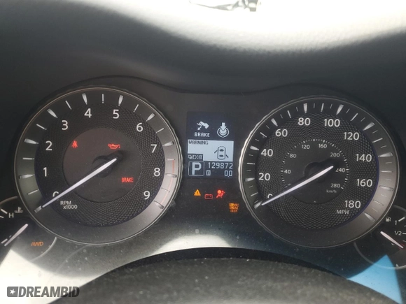 2013 Infiniti M37 with VIN JN1BY1AR4DM601451, listed as a Copart auction lot 65723894 with 129,872 mi miles and Clean Title. Bid and sale history available at carsss.com. Image 9.