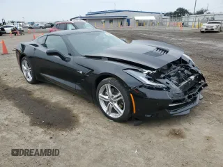 2017 Chevrolet Corvette 1LT with VIN 1G1YA2D7XH5101007, listed as a Copart auction lot 43644564 with 13,490 mi miles. Bid and sale history available at carsss.com. Image 4.