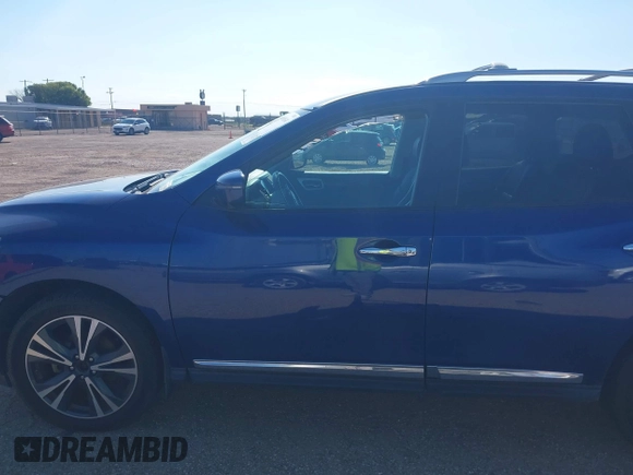 2017 Nissan Pathfinder Platinum with VIN 5N1DR2MN7HC682843, listed as a IAAI auction lot 42668614 with 86,880 mi miles and . Bid and sale history available at DreamBid. Image 14.