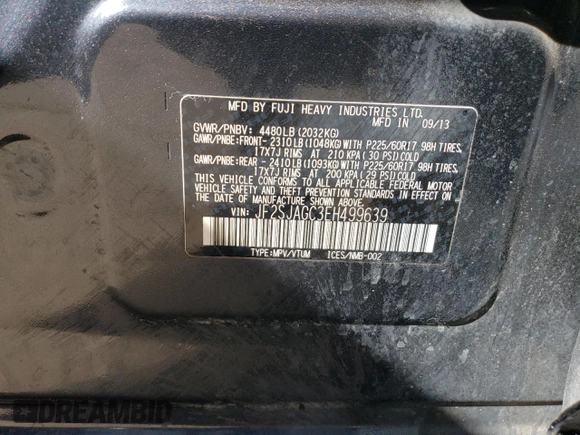 2014 Subaru Forester 2.5i Premium with VIN JF2SJAGC3EH499639, listed as a Copart auction lot 46171375 with Not Provided miles and Salvage Title. Bid and sale history available at carsss.com. Image 14.