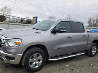2019 Ram 1500 Big Horn with VIN 1C6SRFFTXKN668081, listed as a Copart auction lot 60136735 with 108,309 mi miles and Salvage title. Bid and sale history available at DreamBid. Image 1.