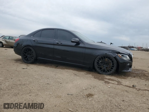 2017 Mercedes-Benz C 300 with VIN 55SWF4JB2HU215066, listed as a Copart auction lot 57427375 with 78,506 mi miles and Salvage title. Bid and sale history available at DreamBid. Image 4.