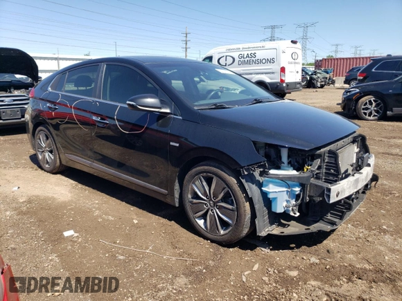 2018 Hyundai Ioniq Limited with VIN KMHC05LC5JU067134, listed as a Copart auction lot 57309375 with 105,242 mi miles and Salvage title. Bid and sale history available at DreamBid. Image 4.