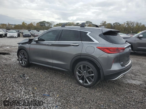 2022 Infiniti QX50 AUTOGRAPH with VIN 3PCAJ5DB6NF116743, listed as a Copart auction lot 80163424 with 22,077 mi miles and Salvage Title. Bid and sale history available at carsss.com. Image 2.