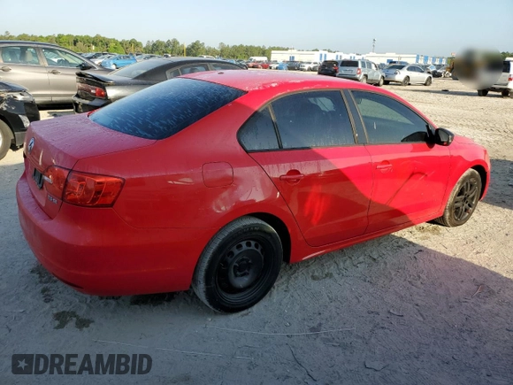 2012 Volkswagen Jetta Sedan SE w/Convenience with VIN 3VWDX7AJ4CM344023, listed as a Copart auction lot 51460215 with 180,527 mi miles and Clean Title. Bid and sale history available at carsss.com. Image 3.