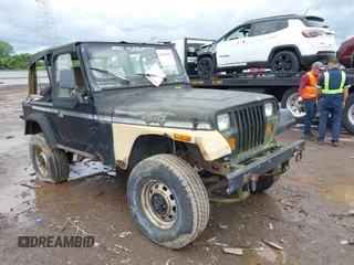 1995 Jeep Wrangler S z VIN 1J4FY19P8SP310099, wystawiony jako IAAI lot #42254030 z przebiegiem 123 739 mil mil oraz . Historia ofert i sprzedaży dostępna na DreamBid. Obrazek 1.