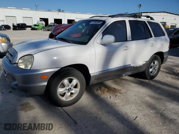 2005 Hyundai Santa Fe GLS with VIN KM8SC13D45U906507, listed as a Copart auction lot 77282394 with 144,535 mi miles and Clean Title. Bid and sale history available at carsss.com. Image 1.