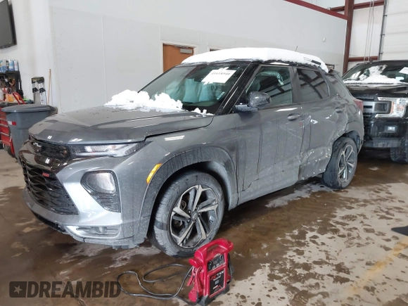 2021 Chevrolet TrailBlazer RS with VIN KL79MTSL3MB017287, listed as a IAAI auction lot 41618940 with 40,994 mi miles. Bid and sale history available at carsss.com. Image 17.