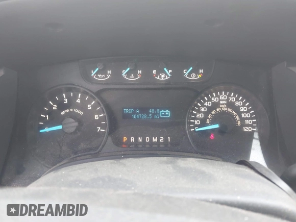 2012 Ford F-150 XL with VIN 1FTFX1EF3CFC52836, listed as a IAAI auction lot 41944971 with 104,728 mi miles. Bid and sale history available at carsss.com. Image 7.